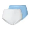 Schiesser 2er-Set: Pantys In Hellblau/ Weiß
