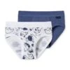 Schiesser 2er-Set: Slips In Blau/ Weiß