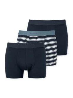 Schiesser 3er-Set: Boxershorts In Dunkelblau -Schiesser Store schiesser 3er set boxershorts in dunkelblau 5