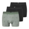 Schiesser 3er-Set: Boxershorts In Khaki/ Schwarz