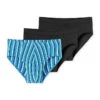 Schiesser 3er-Set: Slips In Blau/ Schwarz