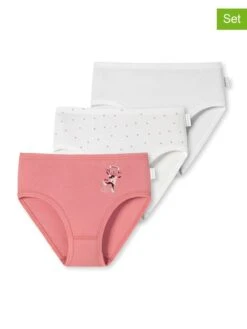 Schiesser 3er-Set: Slips In Rosa/ Weiß