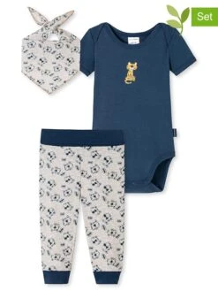 Schiesser 3tlg. Geschenkset In Blau/ Weiß