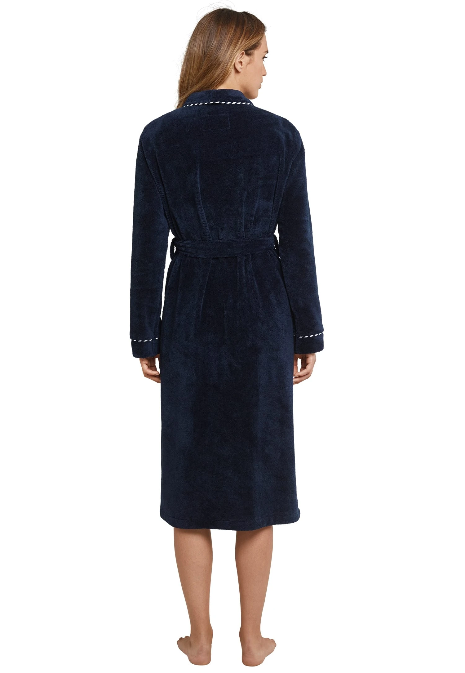 Schiesser Bademantel Nachtblau 3 Schiesser Bademantel Nachtblau – Bild 3