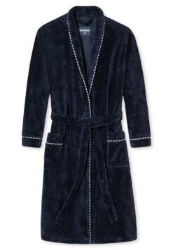 Schiesser Bademantel Nachtblau