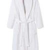 Schiesser Bademantel Weiss