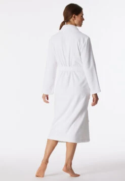 Schiesser Bademantel Weiss -Schiesser Store schiesser bademantel weiss 2