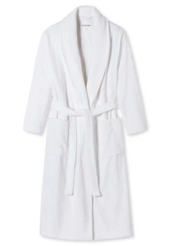 Schiesser Bademantel Weiss