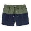 Schiesser Badeshorts In Dunkelblau/ Khaki