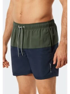 Schiesser Badeshorts In Dunkelblau/ Khaki -Schiesser Store schiesser badeshorts in dunkelblau khaki 2