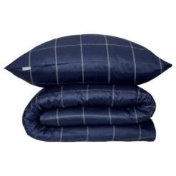 Schiesser Bettwäscheset Josh Baumwollsatin - 2-teili In Dunkelblau