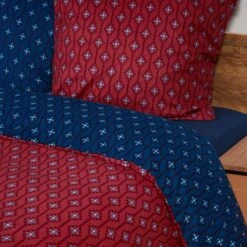 Schiesser Bettwäscheset Nahla In Rost-Dunkelblau 7 Schiesser Bettwäscheset Nahla In Rost-Dunkelblau -Schiesser Store schiesser bettwascheset nahla in rost dunkelblau 2