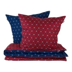 Schiesser Bettwäscheset Nahla In Rost-Dunkelblau