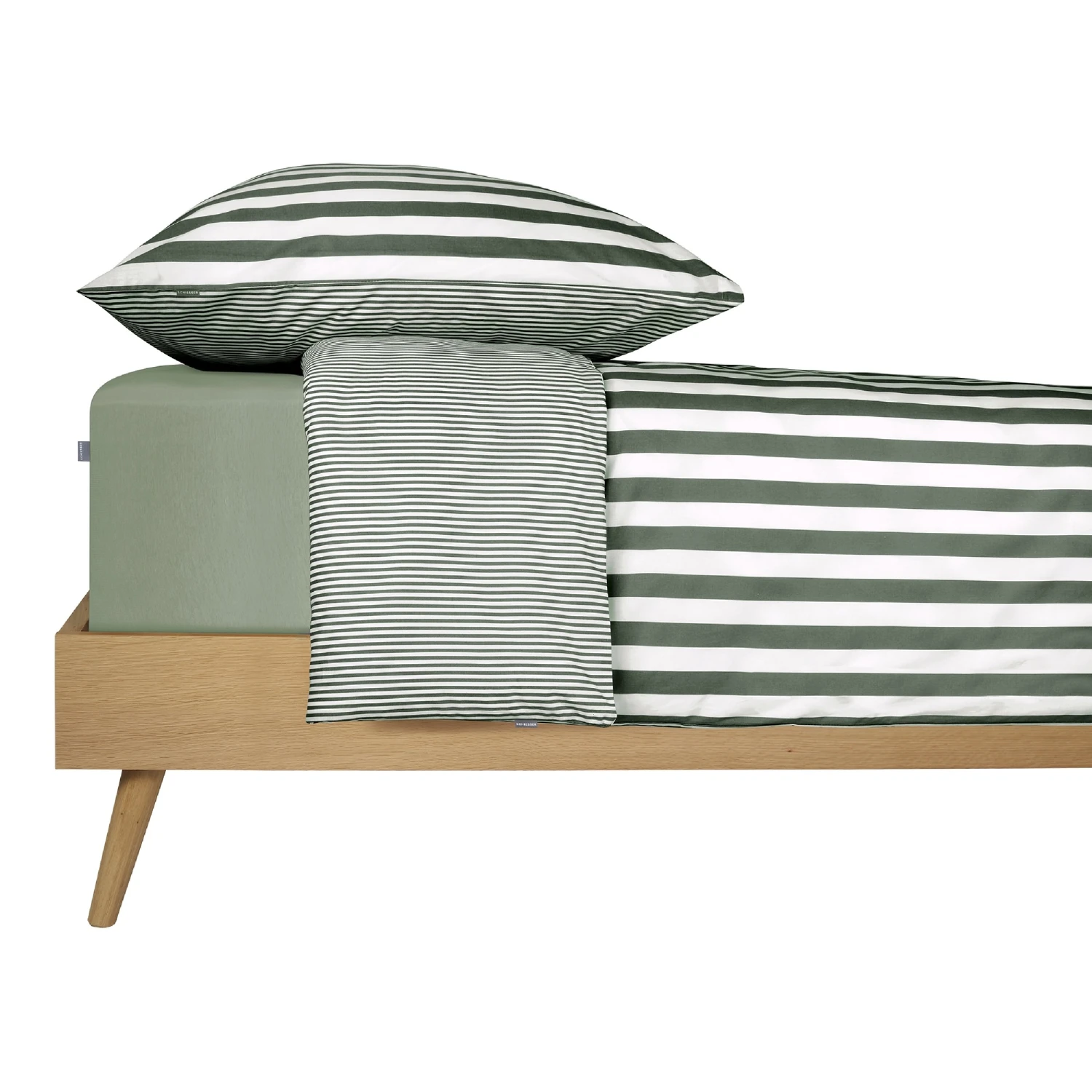 Schiesser Edeljersey Spannbettlaken Jessi In Hellgrün 3 Schiesser Edeljersey Spannbettlaken Jessi In Hellgrün – Bild 3