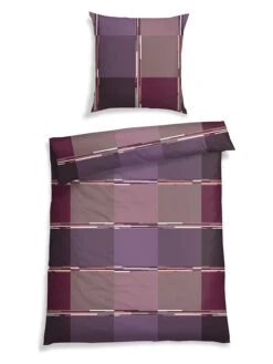 Schiesser Feinbiber-Bettwäsche-Set "Theo" In Lila