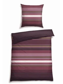 Schiesser Feinbiber-Bettwäsche-Set "Yomano" In Lila