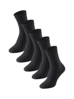 Schiesser Freizeitsocken 5er-Pack Cotton Fit In Schwarz