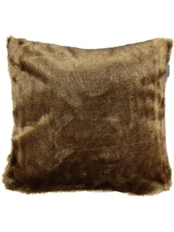 Schiesser Kissen "Fake Fur" In Taupe