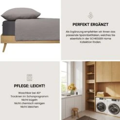 Schiesser Musselin-Bettwäscheset Molly In Grau -Schiesser Store schiesser musselin bettwascheset molly in grau 4