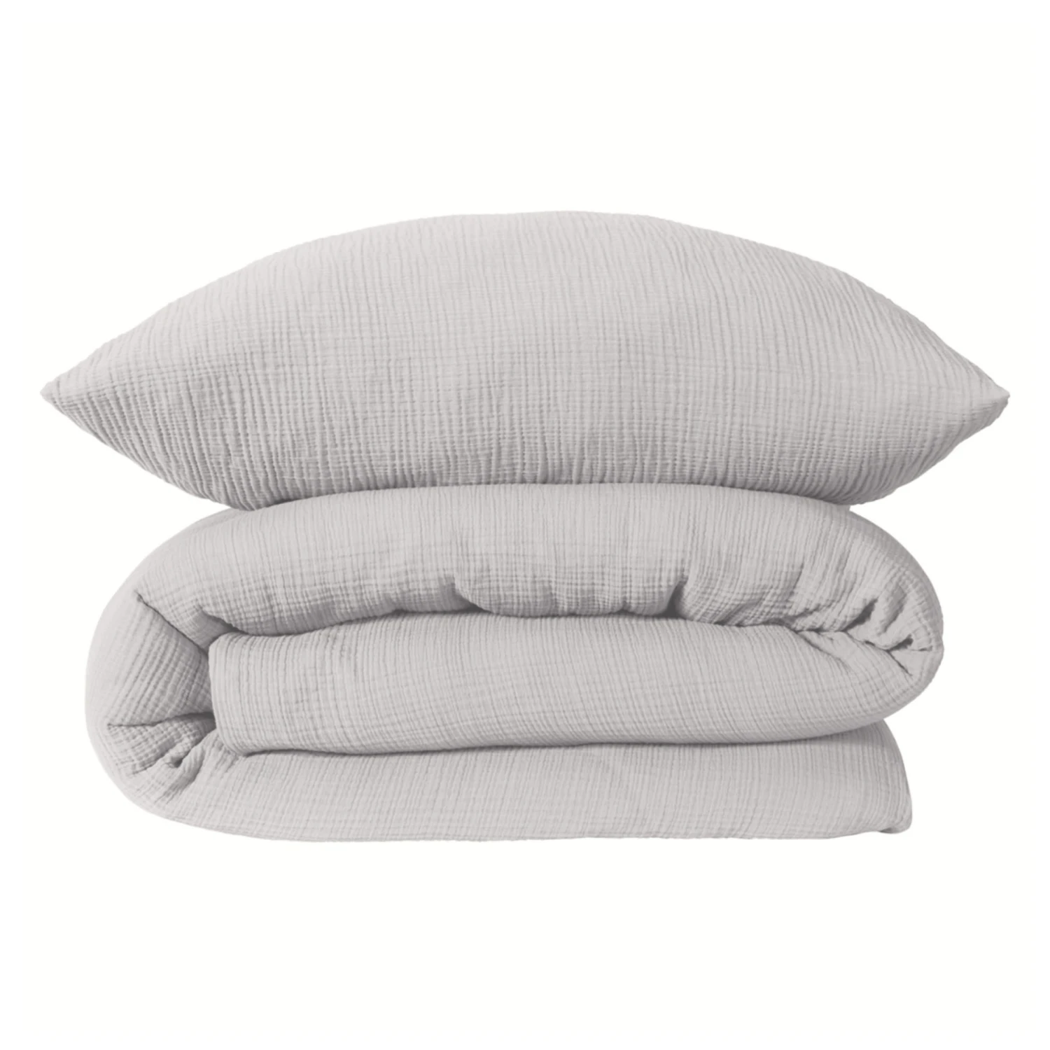 Schiesser Musselin-Bettwäscheset Molly In Hellgrau 1 Schiesser Musselin-Bettwäscheset Molly In Hellgrau