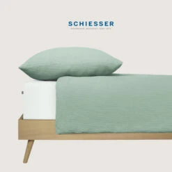 Schiesser Musselin-Bettwäscheset Molly In Hellgrün -Schiesser Store schiesser musselin bettwascheset molly in hellgrun 5