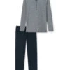 Schiesser Pyjama Ebony In Blau