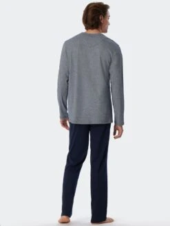 Schiesser Pyjama Ebony In Blau -Schiesser Store schiesser pyjama ebony in blau 2