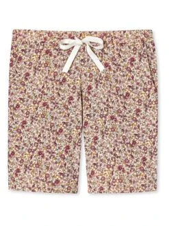 Schiesser Pyjama-Hose In Creme/ Beere