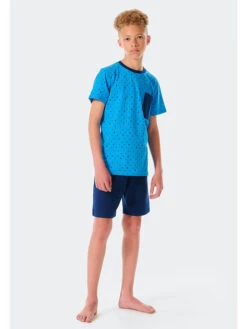 Schiesser Pyjama In Blau -Schiesser Store schiesser pyjama in blau 2