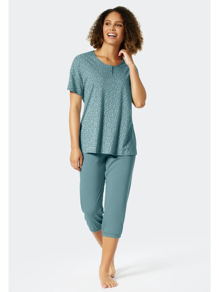 Schiesser Pyjama In Blaugrau 2 Schiesser Pyjama In Blaugrau – Bild 2