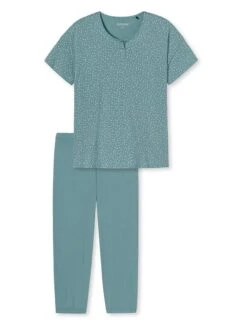 Schiesser Pyjama In Blaugrau