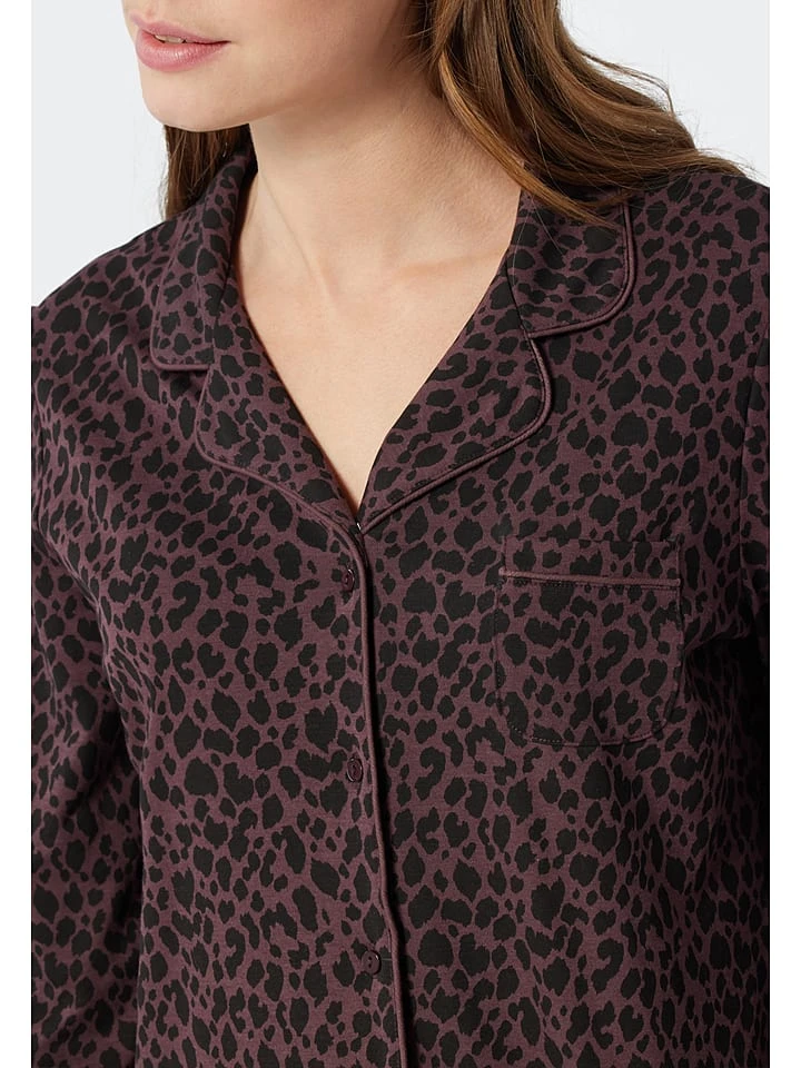 Schiesser Pyjama In Bordeaux 4 Schiesser Pyjama In Bordeaux – Bild 4