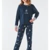 Schiesser Pyjama In Dunkelblau