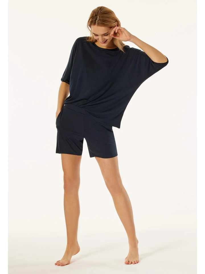 Schiesser Pyjama In Dunkelblau 2 Schiesser Pyjama In Dunkelblau – Bild 2