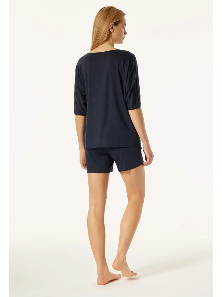 Schiesser Pyjama In Dunkelblau 4 Schiesser Pyjama In Dunkelblau – Bild 4