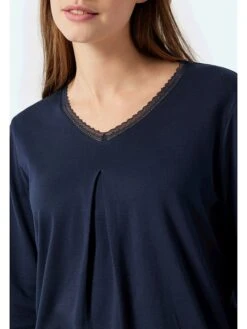 Schiesser Pyjama In Dunkelblau/ Hellblau -Schiesser Store schiesser pyjama in dunkelblau hellblau 3