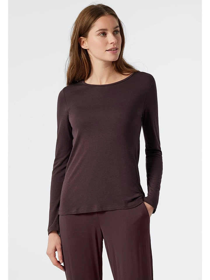 Schiesser Pyjama-Oberteil In Dunkelbraun 1 Schiesser Pyjama-Oberteil In Dunkelbraun