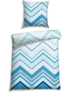 Schiesser Renforcé-Bettwäsche-Set "Aria" In Hellblau