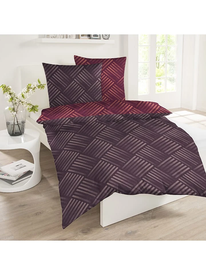 Schiesser Renforcé-Bettwäsche-Set "Mads" In Lila 2 Schiesser Renforcé-Bettwäsche-Set "Mads" In Lila – Bild 2