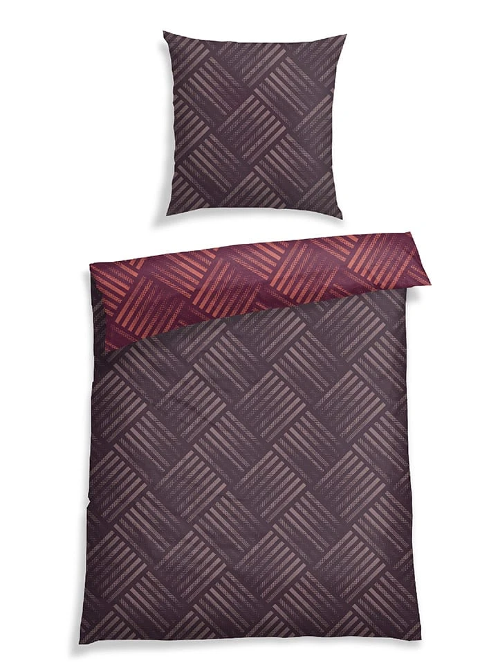 Schiesser Renforcé-Bettwäsche-Set "Mads" In Lila 1 Schiesser Renforcé-Bettwäsche-Set "Mads" In Lila