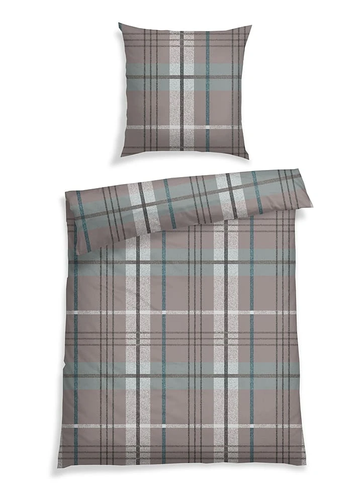 Schiesser Renforcé-Bettwäsche-Set "Tammy" In Grau 1 Schiesser Renforcé-Bettwäsche-Set "Tammy" In Grau