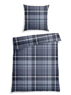 Schiesser Renforcé-Bettwäsche-Set "Terence" In Dunkelblau