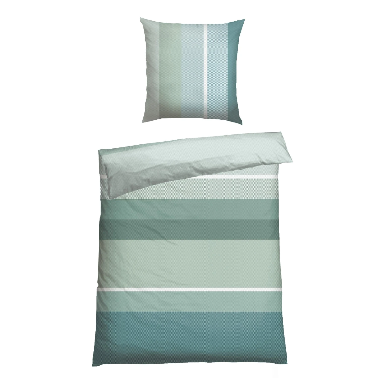Schiesser Renforcé-Bettwäscheset Endy Stripes In Grün 4 Schiesser Renforcé-Bettwäscheset Endy Stripes In Grün – Bild 4