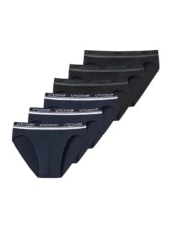 Schiesser Rio-Slip Uncover In Schwarz-blau