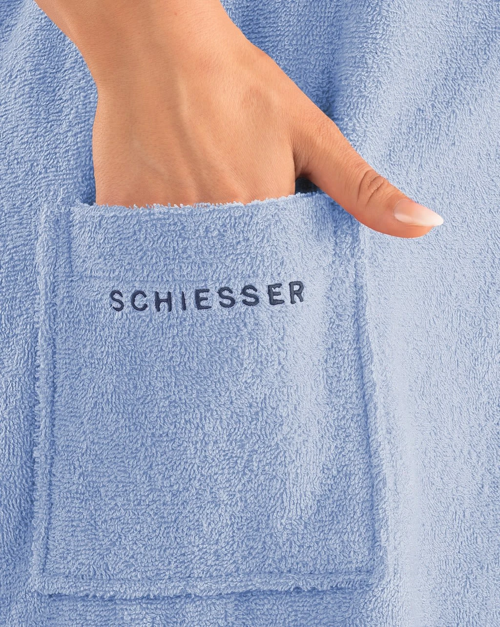 Schiesser Saunakilt Rom Plus Size In Hellblau 3 Schiesser Saunakilt Rom Plus Size In Hellblau – Bild 3
