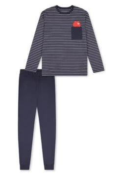 Schiesser Schlafanzug Nightwear Cotton In Graphit