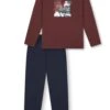 Schiesser Schlafanzug Nightwear In Burgund