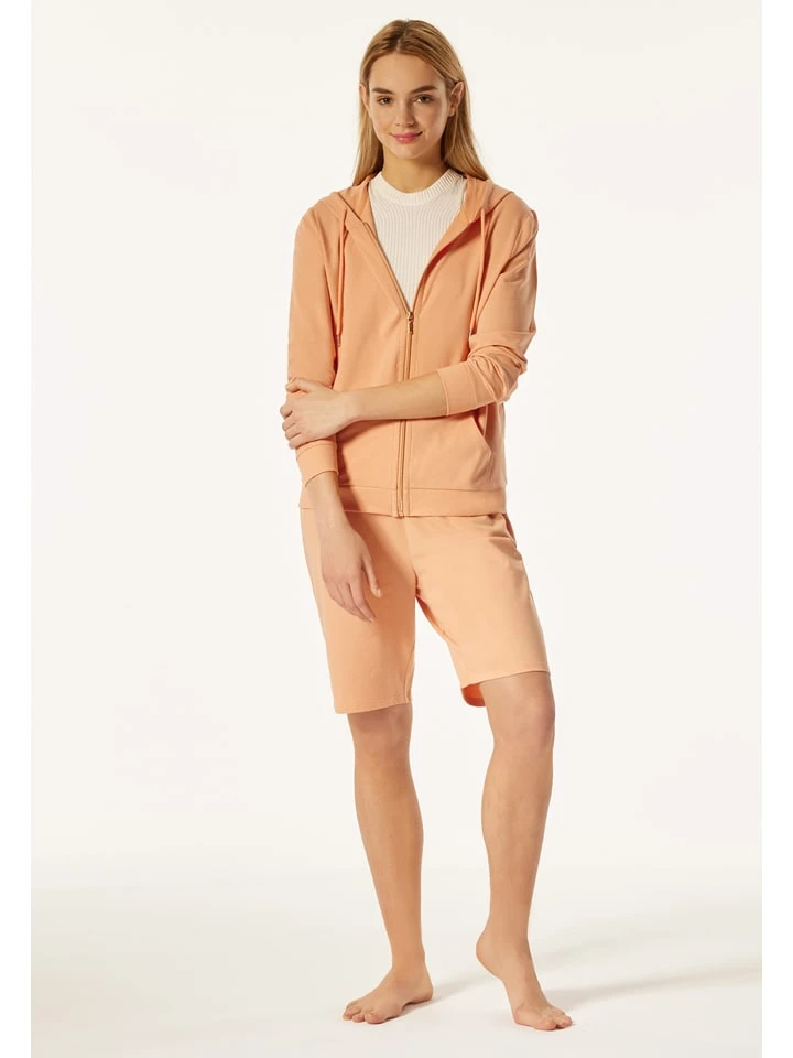 Schiesser Sweatjacke In Apricot 1 Schiesser Sweatjacke In Apricot