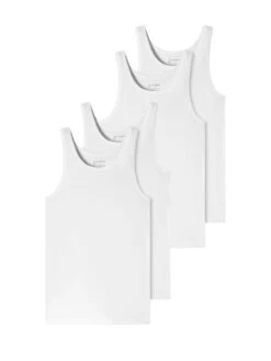 Schiesser Unterhemd 95/5 Organic Cotton In Weiß