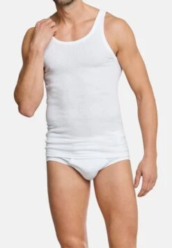 Schiesser Store -Schiesser Store schiesser unterhemd tanktop cotton essentials doppelripp in weiss 1
